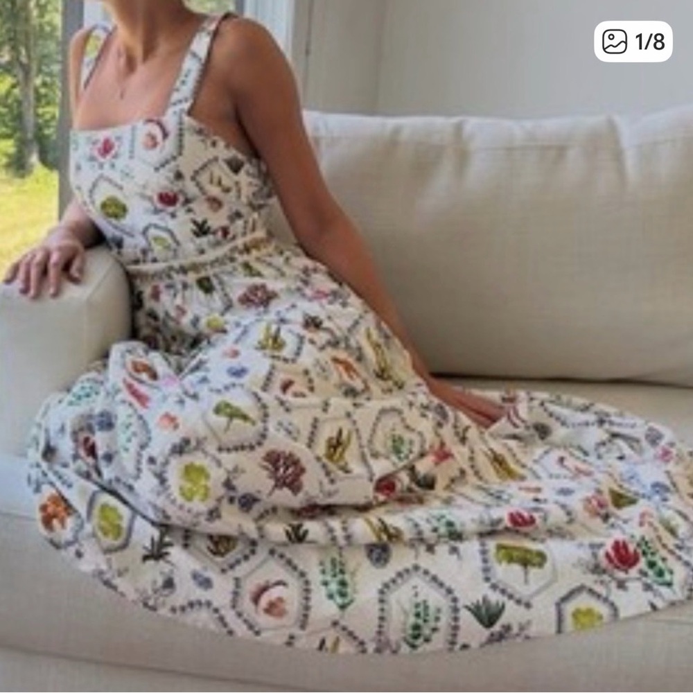 Christian Lacroix botanical Maxi Dress NWT